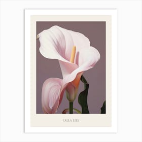 Floral Illustration Calla Lily 1 Poster Art Print