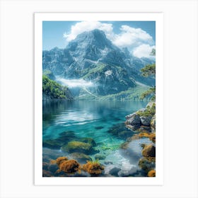 Lake In The Mountains 18 Art Print