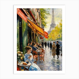 Paris Cafe 2 30x40in 9000x12000px 77 Art Print