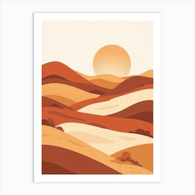 Desert Landscape 6 Art Print