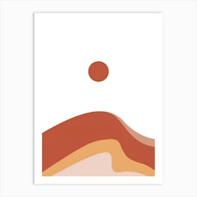 Abstract Of A Mountain Art Print