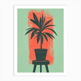 Planter On Stool Art Print