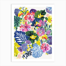 Heather Modern Colourful Flower Art Print