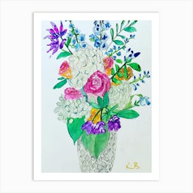 Flowers In A Vase Art Print