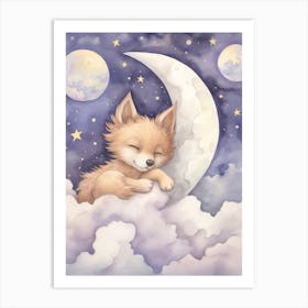 Sleeping Baby Wolf 3 Art Print