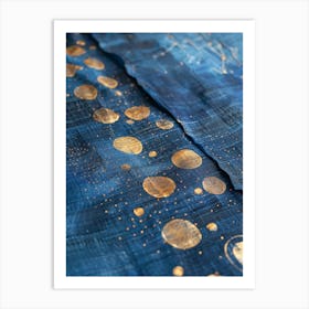 Gold And Blue Art Print