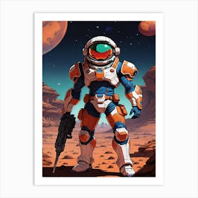 Space Hero Art Print