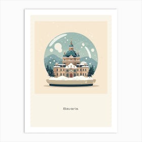 Bavaria Germany Snowglobe Poster Art Print