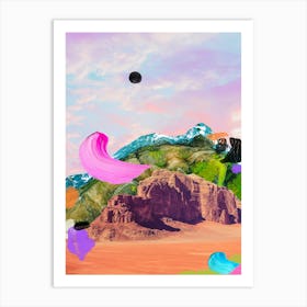 Candyfloss Desert Art Print