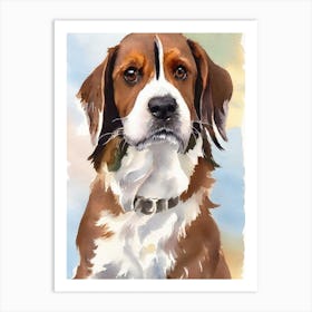 Petit Basset Griffon Vendeen 2 Watercolour Dog Art Print