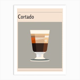 Cortado Midcentury Modern Poster Art Print