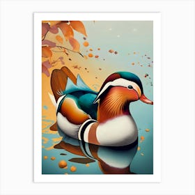 Mandarin Duck Art Print