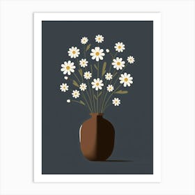 Daisies In A Vase 9 Art Print