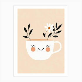 Happy Cup Of Tea Art Print