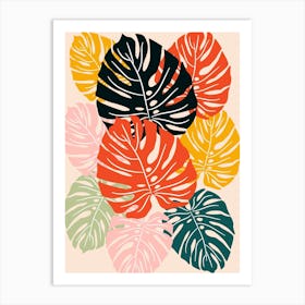 Monstera Leaves Art Print