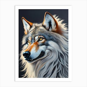 Wolf Portrait Art Print