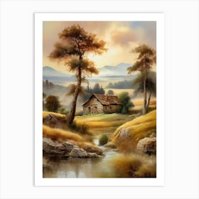 House In The Countryside Art Print