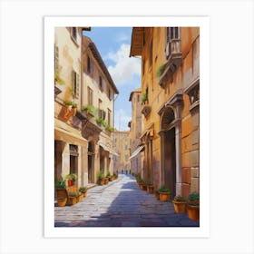 Street In Italy 3 Art Print