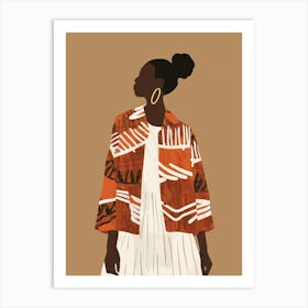 African Woman Illustration 1 Art Print