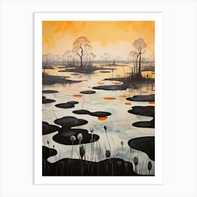 Wetlands Abstract Minimalist 7 Art Print