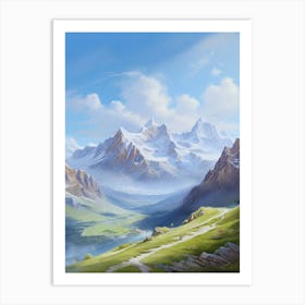 Swiss Alps.2 Art Print