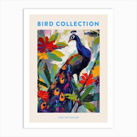 Peacock On The Branches Painting 2 Poster Art Print