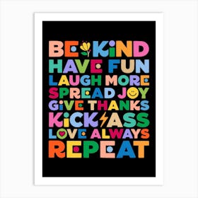 Bekind Art Print