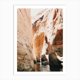 Water Stained Canyon Walls Art Print