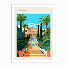 Montjuc Park Barcelona Art Print