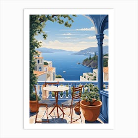 Greece Painting 1 Art Print