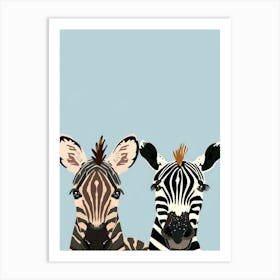 Zebras Canvas Print Art Print