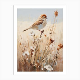 Bird Painting Sparrow 4 Art Print