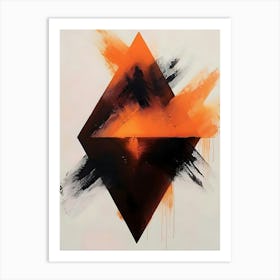 Orange Diamond Art Print