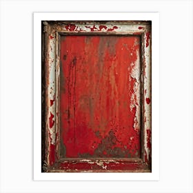 Vintage Frame Exhibiting Signs Of Aging A Spectrum Of Worn And Grimy Textures Co Existing On Its Su Art Print