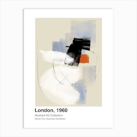 World Tour Exhibition, Abstract Art, London, 1960 5 Art Print