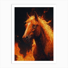 Fire Horse 2 Art Print