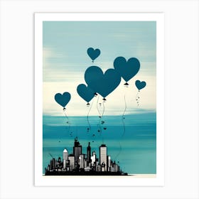 Heart Balloons 3 Art Print