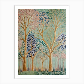 Tree Mosaic In Pastel Art Print