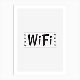 Free Wifi Art Print