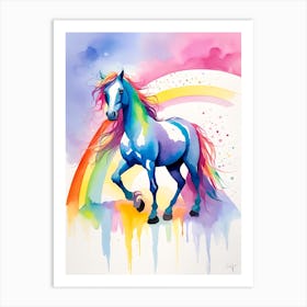 Rainbow Horse 21 Art Print