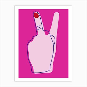 Fuck You Peace Art Print