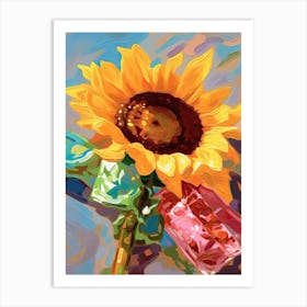 Sunflower Oil Painting 2 Art Print