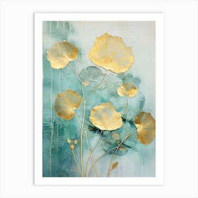 Gold Lotus Art Print