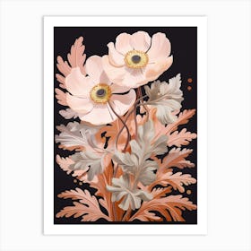 Anemone 3 Flower Painting Art Print