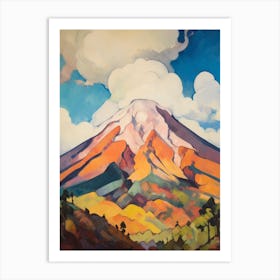 Pico De Orizaba Mexico 1 Mountain Painting Art Print