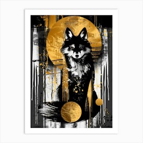 Fox Art 4 Art Print