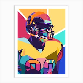 American Football Pop Art 21 Art Print