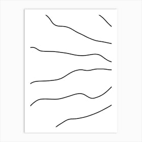 Wavy Lines 13 Art Print