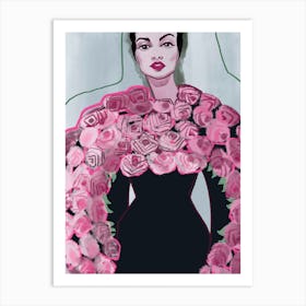 Pink Roses Art Print