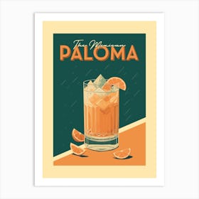 Paloma Cocktail Art Print